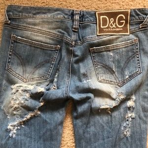 Dolce & Gabbana Distressed Denim Jeans - 41